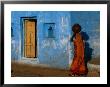 Woman Carrying Waterpot On Her Head, Orchha, Madhya Pradesh, India by Anders Blomqvist Limited Edition Print