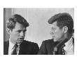 Senators Robert And John F. Kennedy, During A Senate Comm. Hearing Regarding The Kohler Strike by Ed Clark Limited Edition Pricing Art Print