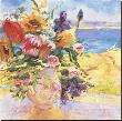 Seaside Blooms I by S. Burkett Kaiser Limited Edition Print