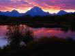Sunset Over Snake River, Oxbow Bend, Grand Teton National Park, Usa by Carol Polich Limited Edition Print