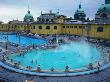 Three Outdoor Naturally Heated Pools And Several Indoor Pools At Szechenyi Baths, Budapest, Hungary by David Greedy Limited Edition Print