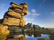 Granite Outcrop At Saddle Tor, Dartmoor National Park, Devon, England, 2008 by Adam Burton Limited Edition Print