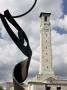 Modern Art Sculpture And Civic Centre Tower, Southampton City, Hampshire, England, United Kingdom by Adam Burton Limited Edition Pricing Art Print