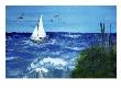 Sailboat In Stormy Seas by Images Monsoon Limited Edition Pricing Art Print