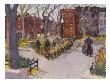 Watercolor Painting Of A Park Scene by Images Monsoon Limited Edition Pricing Art Print