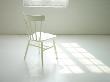 Lone White Chair In White Loft Space by Images Monsoon Limited Edition Print