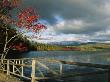 Cloud-Filled Sky And Autumn Hues Around Lake Chocorua by Tim Laman Limited Edition Print