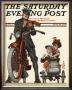 Motorcycle Cop And Kids, C.1922 by Joseph Christian Leyendecker Limited Edition Print