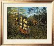 Struggle Between Tiger And Bull In A Tropical Forest by Henri Rousseau Limited Edition Print