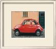 Side View Of Orange Car by Nelson Fiqueredo Limited Edition Print