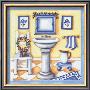 Blue Bathroom, Sink by Kathy Middlebrook Limited Edition Pricing Art Print