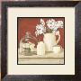 White Flowers In Pitcher With Milk Can by Cuca Garcia Limited Edition Print