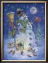 Snowman's Feathered Fun by Donna Race Limited Edition Print