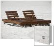 Wooden Lounge Chairs On The Beach In Alabama by R.S. Limited Edition Print