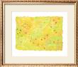 Shining Flower Garden On Yellow Japanese Paper by Miyuki Hasekura Limited Edition Print