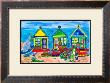 Seaside Row Houses by Deborah Cavenaugh Limited Edition Pricing Art Print