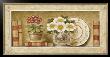 Potted Flowers With Plates And Books Iii by Eric Barjot Limited Edition Pricing Art Print