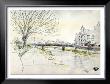 City Of Kyoto Covered In Snow, Kamogawa by Kenji Fujimura Limited Edition Pricing Art Print