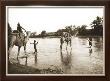 Men And Camels In River by Alexis De Vilar Limited Edition Print
