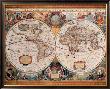 Antique Map, Geographica, Ca. 1630 by Henricus Hondius Limited Edition Print