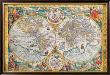 Antique Map, Orbis Terrarum, 1636 by Jean Boisseau Limited Edition Print