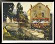 Pont Aven River Cafe by Ted Goerschner Limited Edition Print