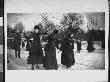 Three Well-Dressed Young Women Holding Hands As They Attempt To Ice Skate by Wallace G. Levison Limited Edition Print