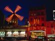 Illuminated Windmill Of The Moulin Rouge, Montmartre, Paris, France, Europe by Rainford Roy Limited Edition Print