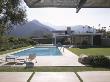 Kaufmann Desert House, Palm Springs, California, 1946, Overall Exterior With Swimming Pool by Alan Weintraub Limited Edition Print