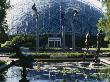 Missouri Botanical Garden, St Louis, Usa: The Climatron, A Geodesic Dome Greenhouse With Statuary by Clive Nichols Limited Edition Print