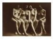 Groupe De Quatre Femmes Nues, Assises, Les Jambes Croisees by Francois-Rupert Carabin Limited Edition Print