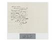 Lettre Autographe Signee A Monsieur Jules Carronge by Jean-Auguste-Dominique Ingres Limited Edition Pricing Art Print