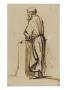 Vieillard S'appuyant Sur Un Mur Bas by Rembrandt Van Rijn Limited Edition Pricing Art Print