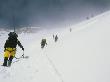 Climbers Hike Through A Snowy Landscape On Their Way To Denali by Bill Hatcher Limited Edition Print