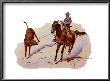 Cowboy Leading Calf by Frederic Sackrider Remington Limited Edition Print