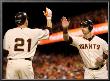 Texas Rangers V San Francisco Giants, Game 2: Aaron Rowand, Freddy Sanchez by Doug Pensinger Limited Edition Print