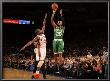 Boston Celtics V New York Knicks: Ray Allen And Raymond Felton by Lou Capozzola Limited Edition Print