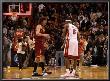 Cleveland Cavaliers  V Miami Heat: Lebron James, Mo Williams And Anderson Varejao by Mike Ehrmann Limited Edition Print