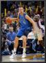 Dallas Mavericks V Oklahoma City Thunder: Dirk Nowitzki And Jeff Green by Layne Murdoch Limited Edition Pricing Art Print