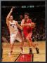 Houston Rockets V Toronto Raptors: Brad Miller And Andrea Bargnani by Ron Turenne Limited Edition Pricing Art Print