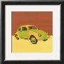 Green And Yellow Volkswagon Bug by Miriam Bedia Limited Edition Print