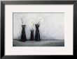 Three Black Vases by Lucy Bishop Limited Edition Pricing Art Print