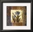 Blue Tulip Scroll by Viv Bowles Limited Edition Print
