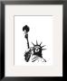 Statue Of Liberty (Outline) by Erin Clark Limited Edition Print