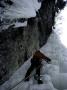 Ice Climbing Up Steep Rock, Usa by Michael Brown Limited Edition Print