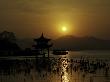Westlake With Chineese Pavillon During Sunset, China by Ryan Ross Limited Edition Print