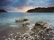Sunset Over Circular Bay At Lulworth Cove In Dorset, England, Jurassic Coast World Heritage Site by Adam Burton Limited Edition Print