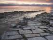 Eroded Limestone Rock Ledges At Kilve In Somerset, England by Adam Burton Limited Edition Print