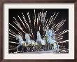 New Year's Fireworks Above The Quadriga At The Brandenburg Gate In Berlin, Germany, C.2007 by Michael Sohn Limited Edition Print
