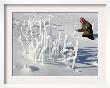 A Young Boy Wades Through The Deep Snow by Christof Stache Limited Edition Pricing Art Print